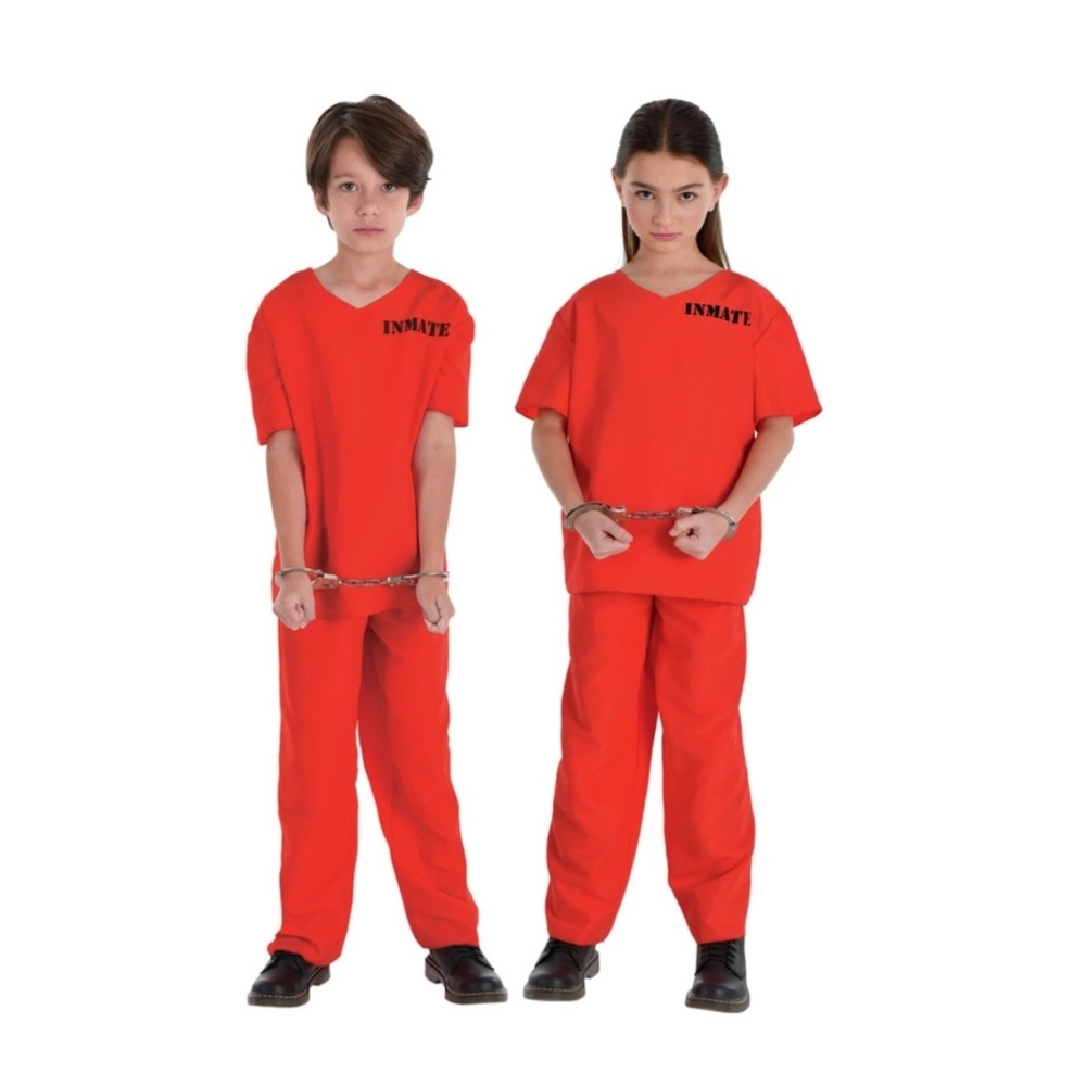 Red Inmate Costume Set